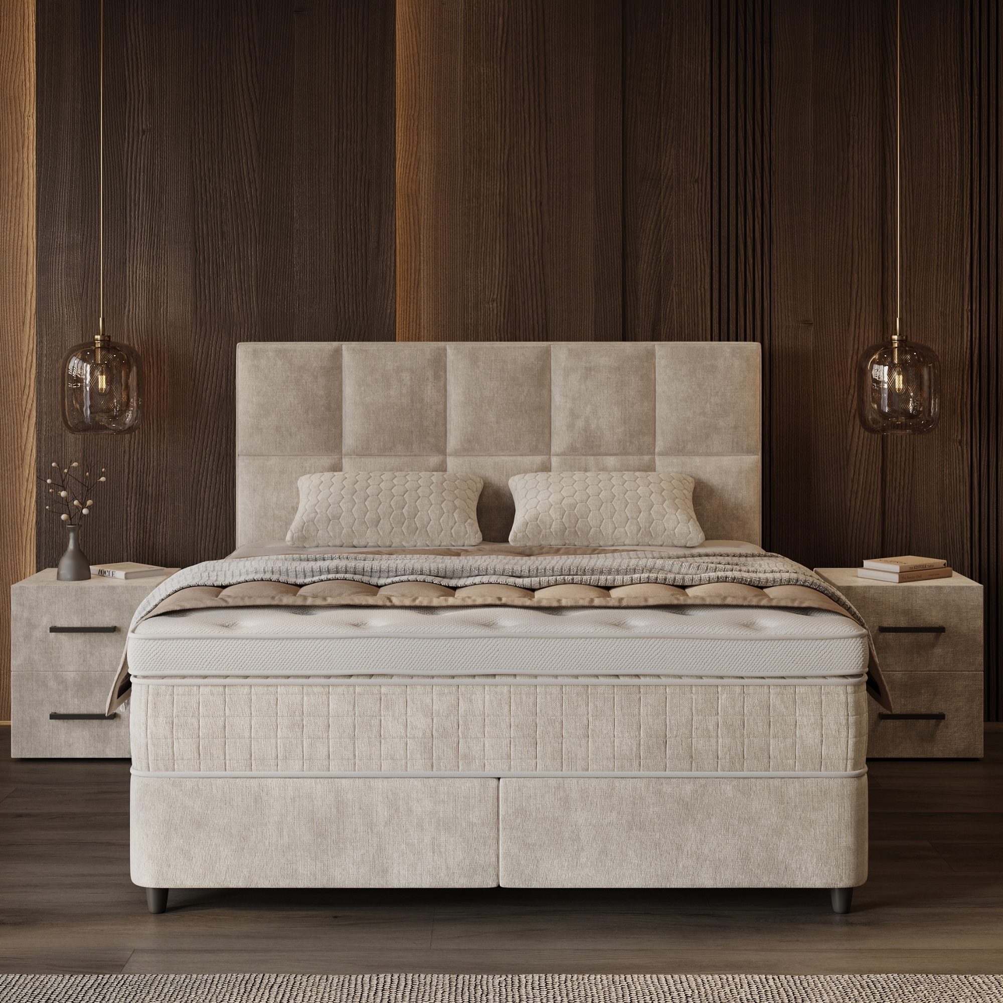 Opbergboxspring Neroli Beige