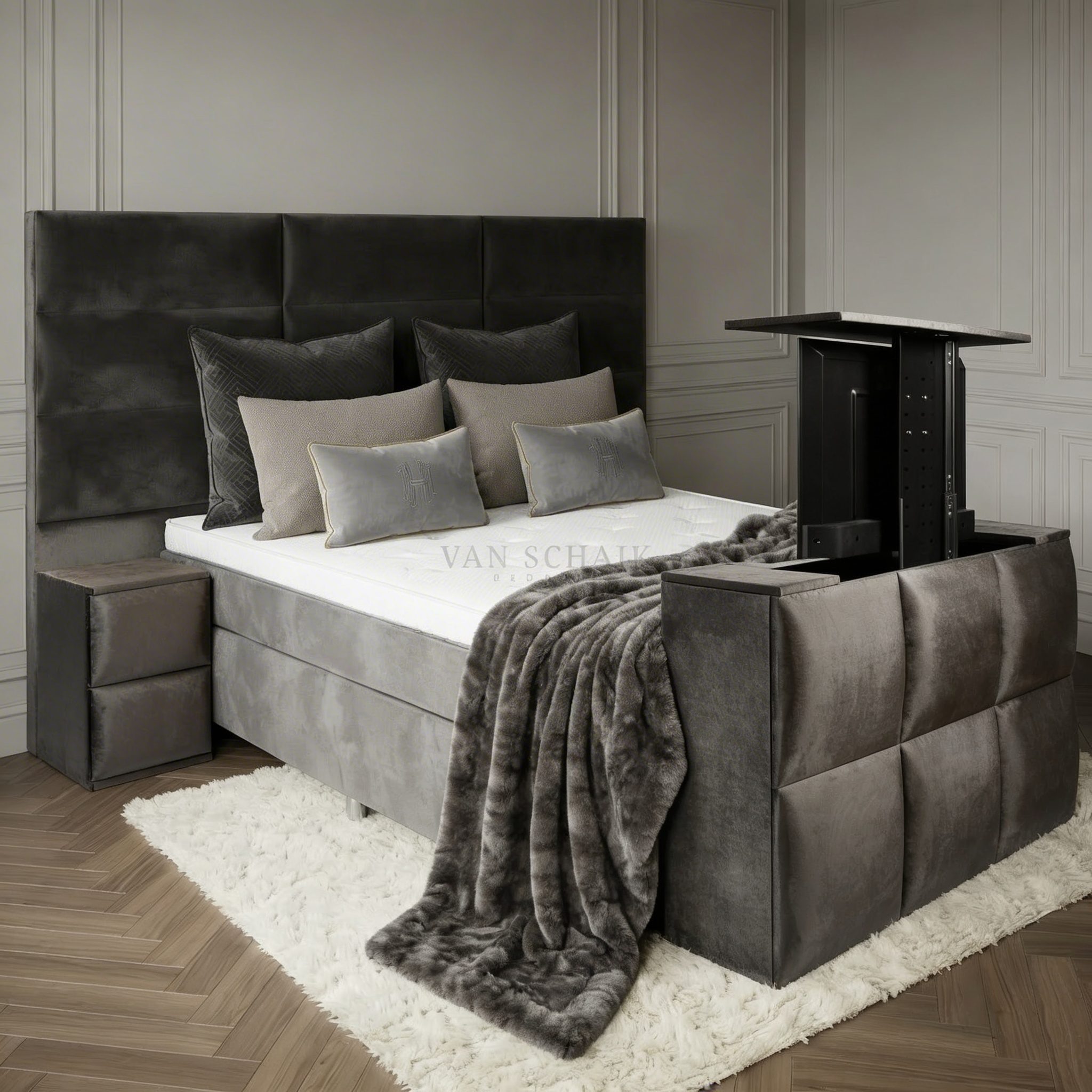 van Schaik Boxspring Platinum Deluxe met TV-Lift - Afbeelding 2