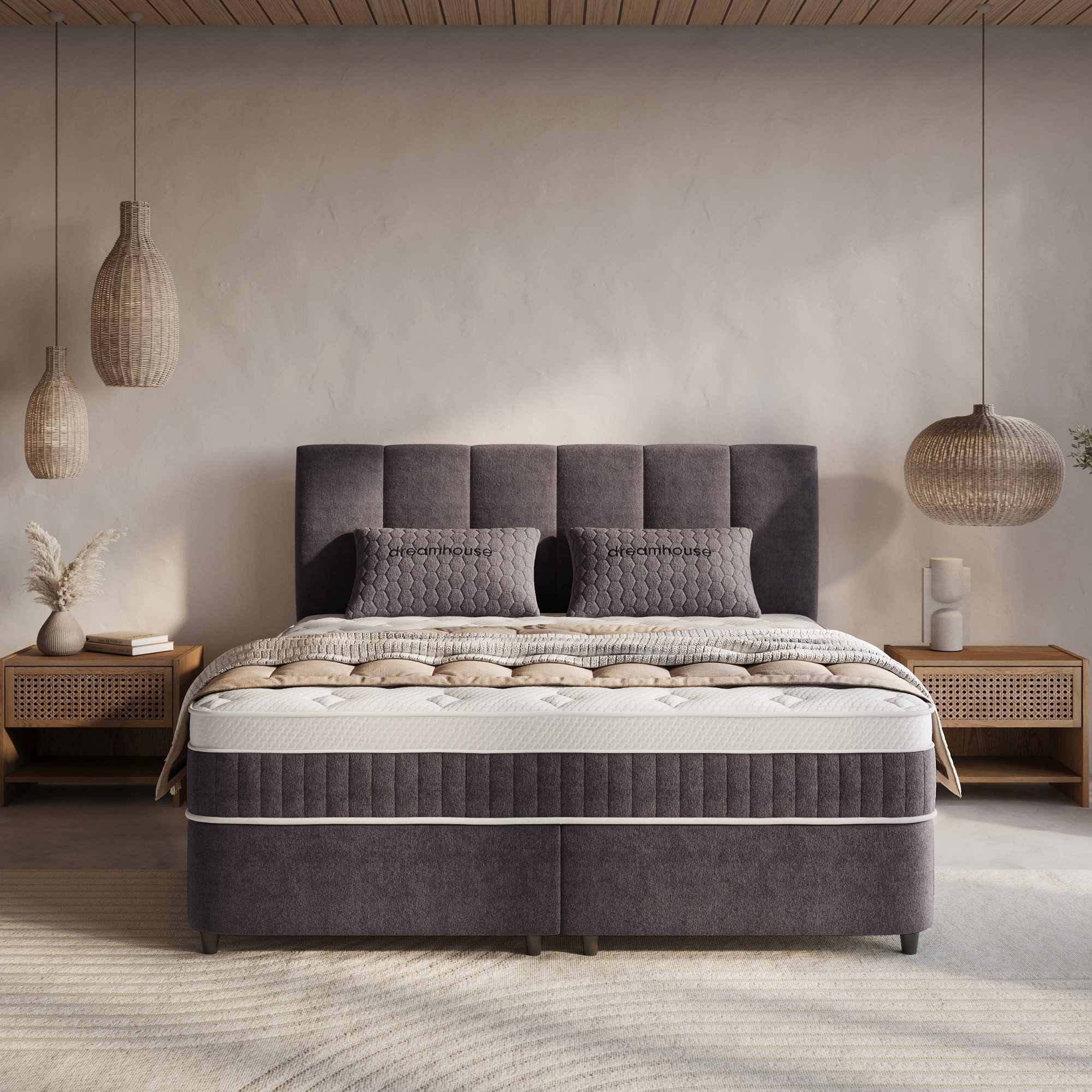 Opbergboxspring Sierra Antraciet