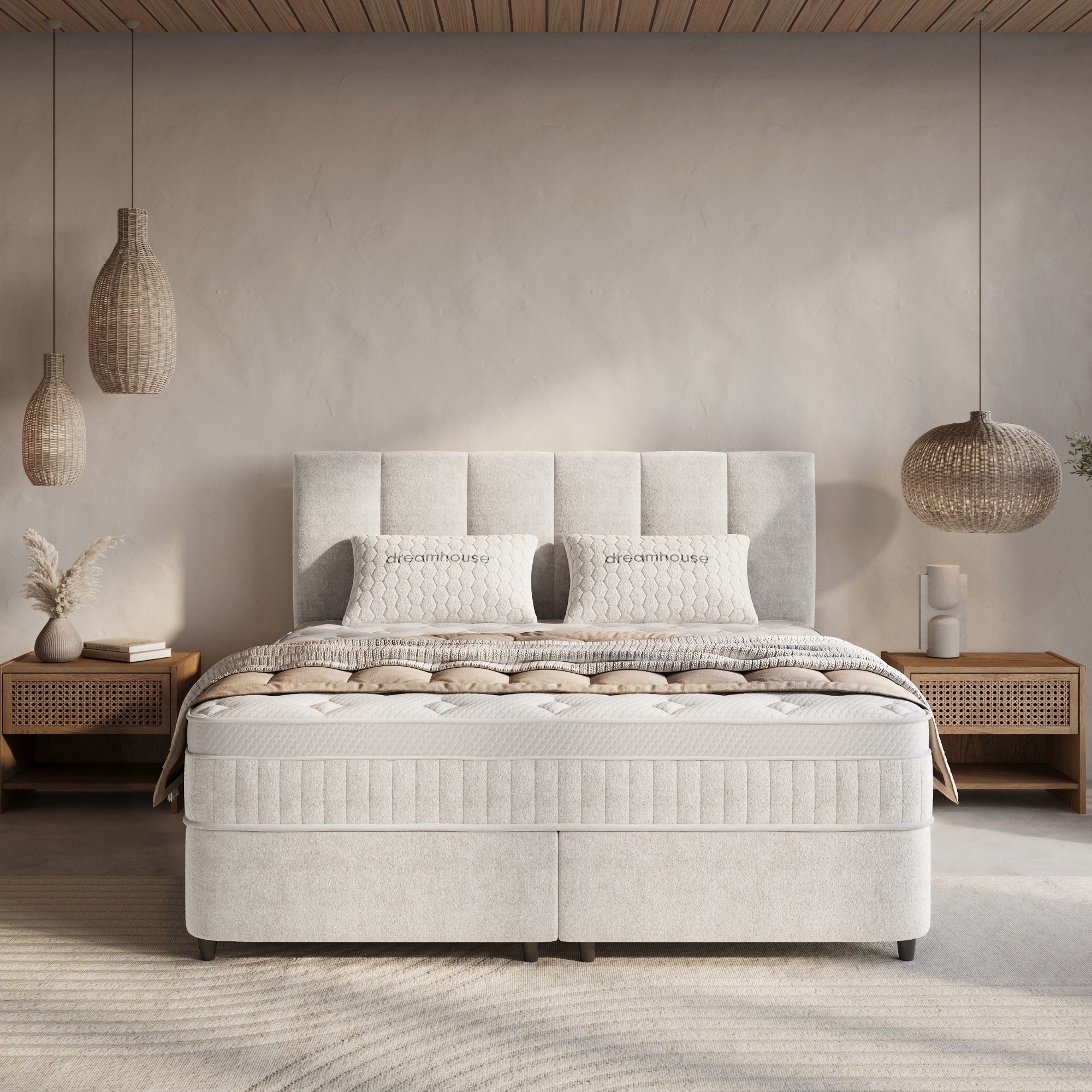 Opbergboxspring Sierra Beige