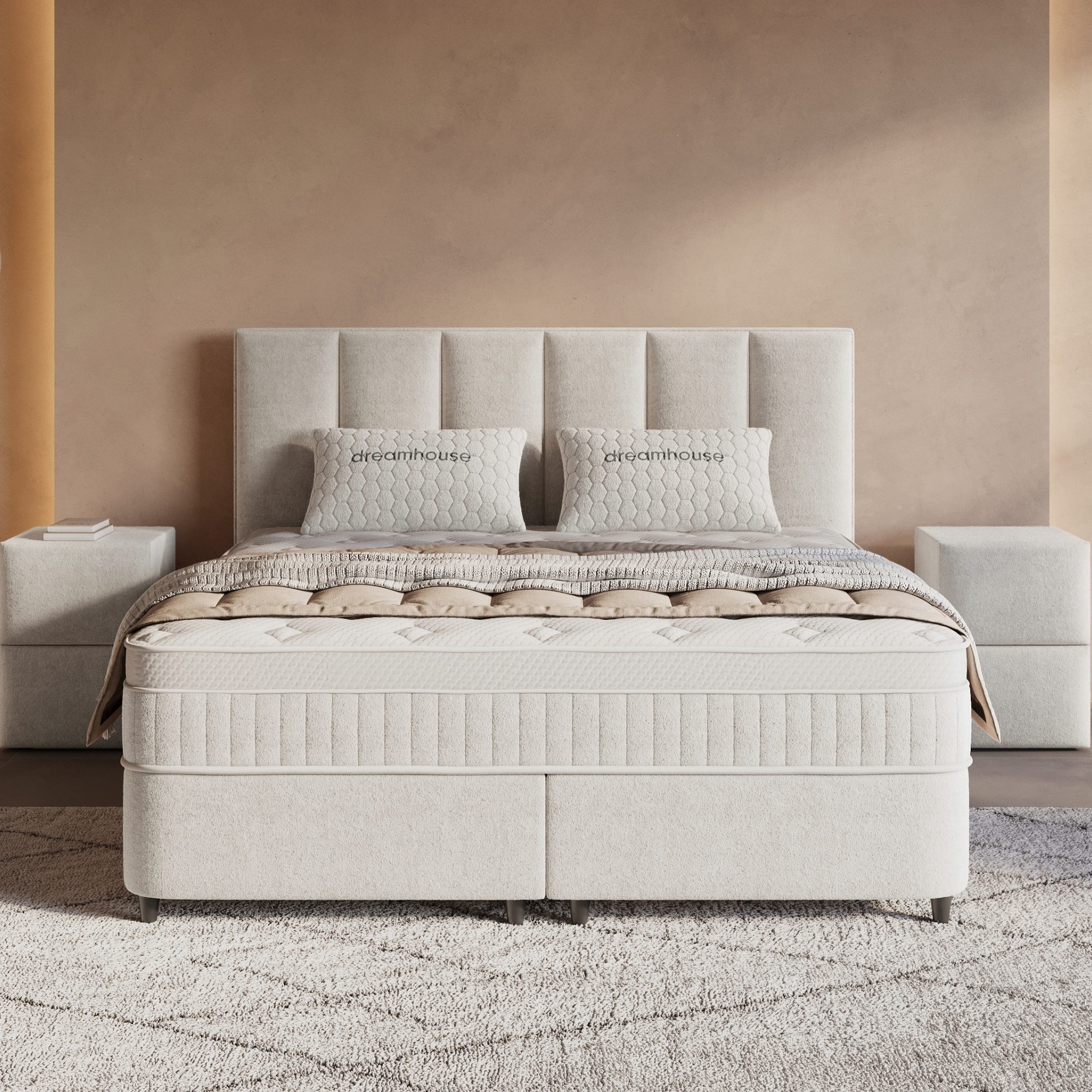 Opbergboxspring Linea Beige