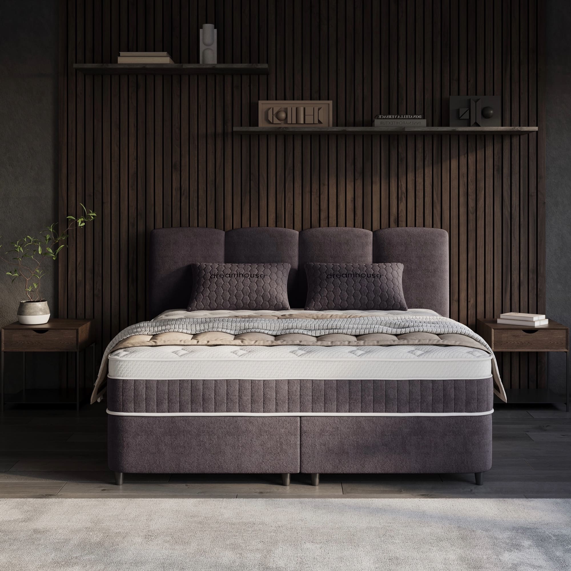 Opbergboxspring Allure Antraciet