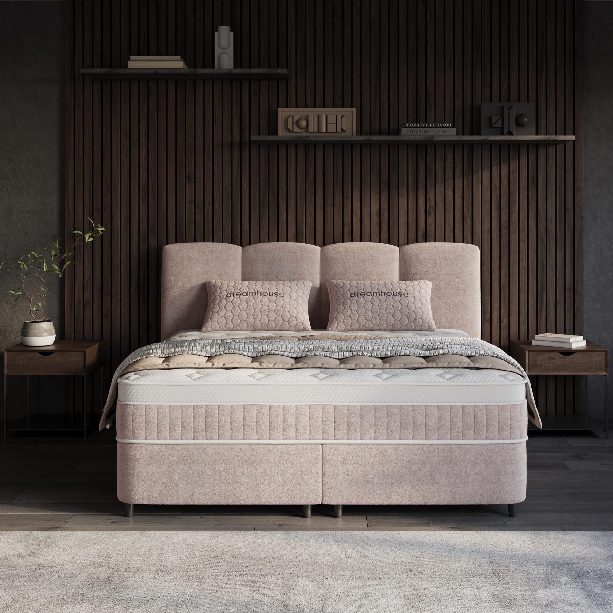 Opbergboxspring Allure Taupe