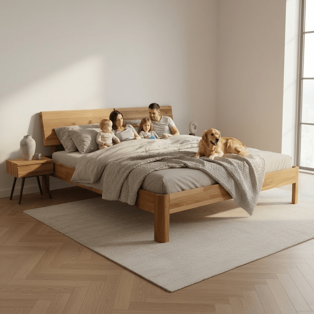 Massief Houten familiebed 240cm Breed Cleveland Forestales