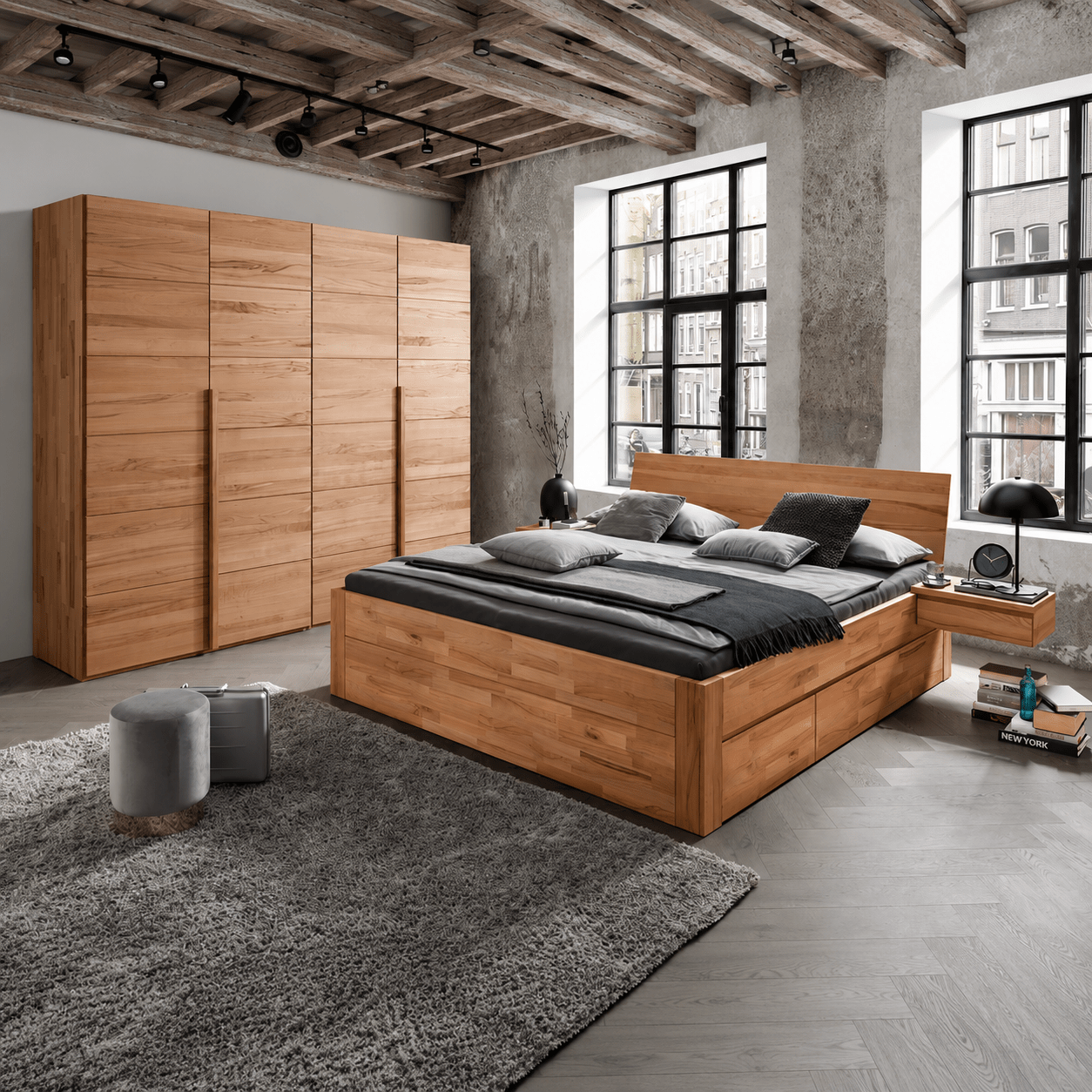 Forestales Cleveland Massief Houten Bed met Lades - Afbeelding 8