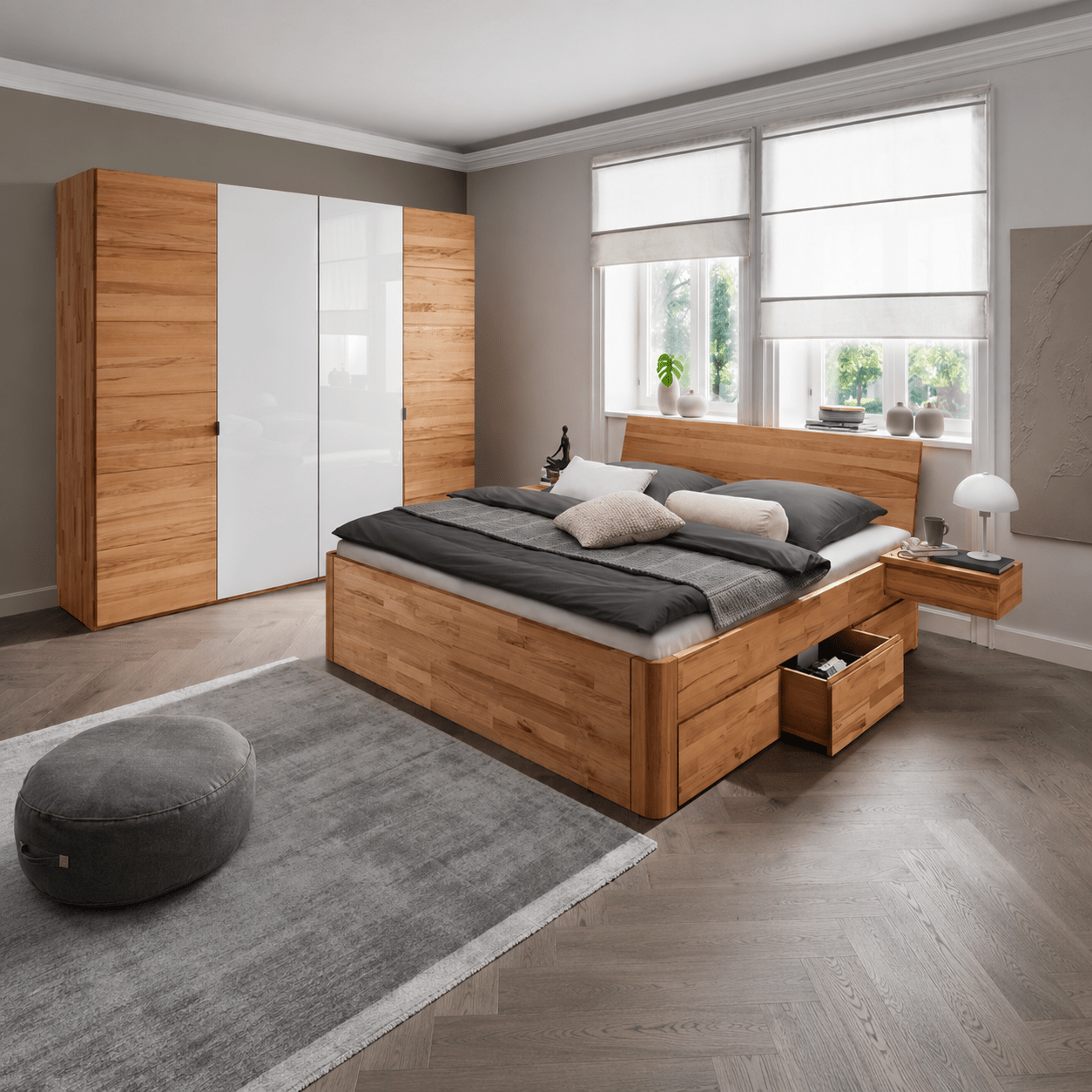 Forestales Cleveland Massief Houten Bed met Lades - Afbeelding 4