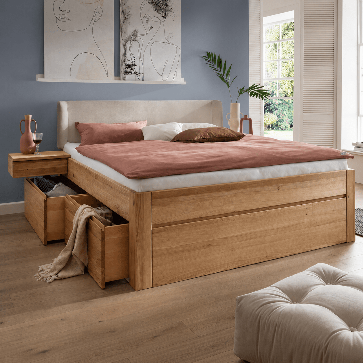 Forestales Cleveland Massief Houten Bed met Lades - Afbeelding 6