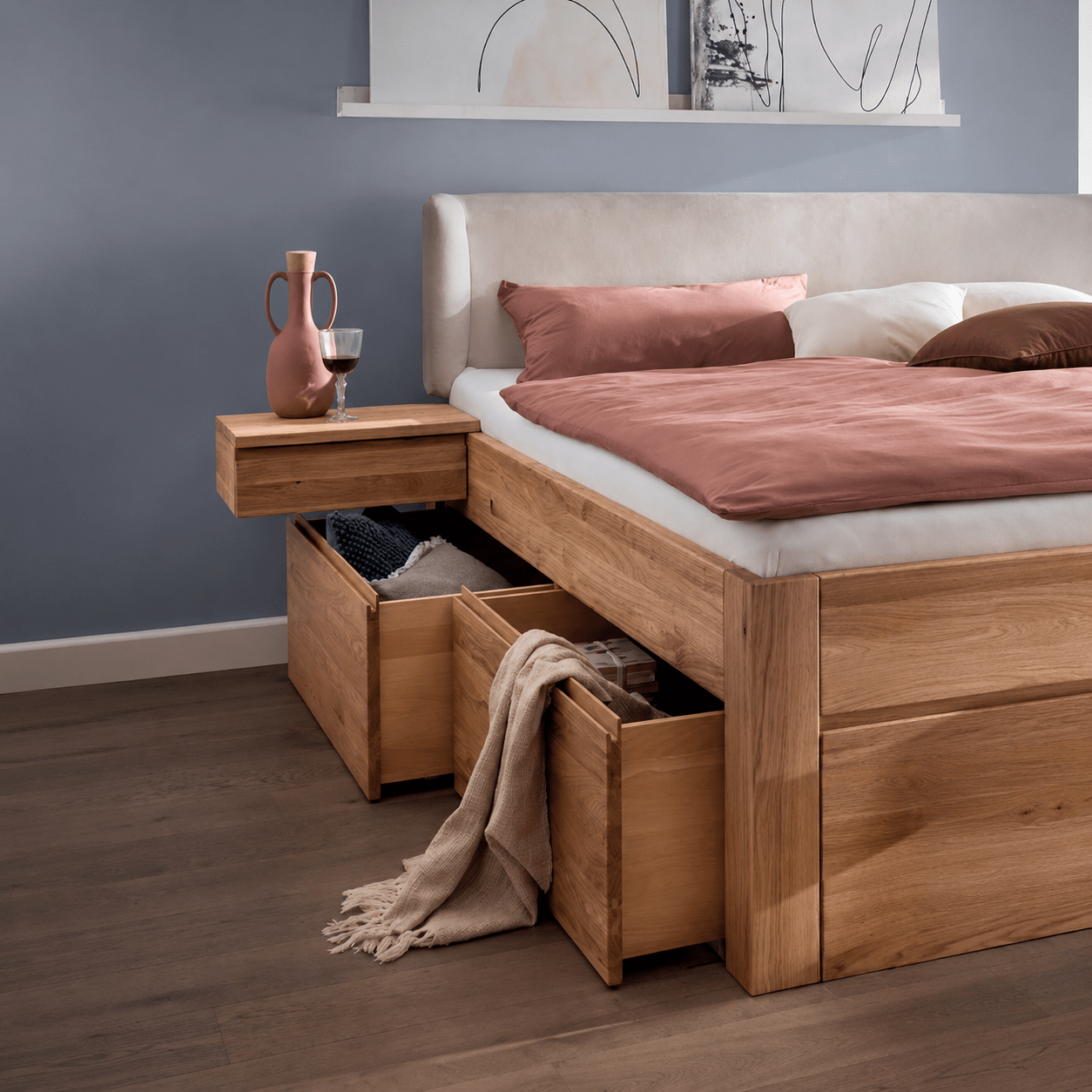 Forestales Cleveland Massief Houten Bed met Lades - Afbeelding 3