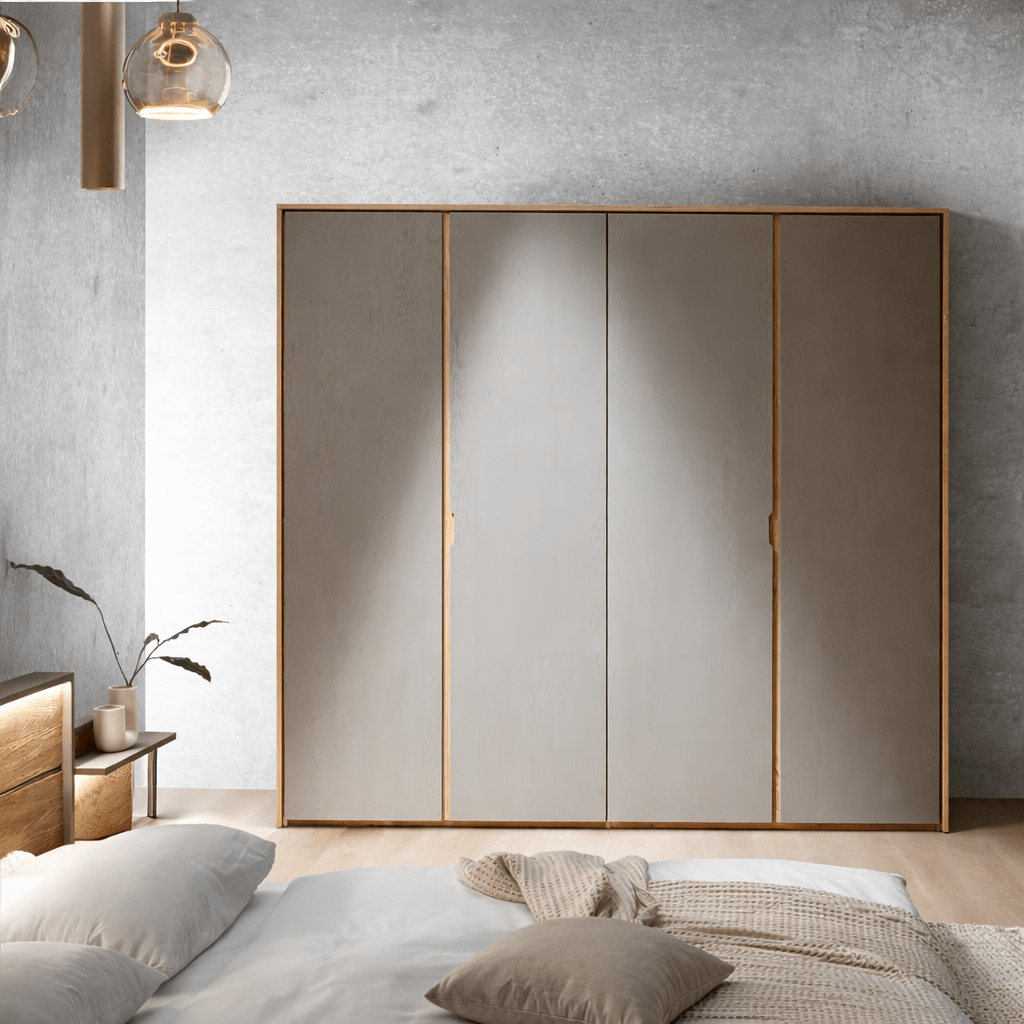 Grote Forestales Alabama kledingkast van 100% massief geolied eiken.