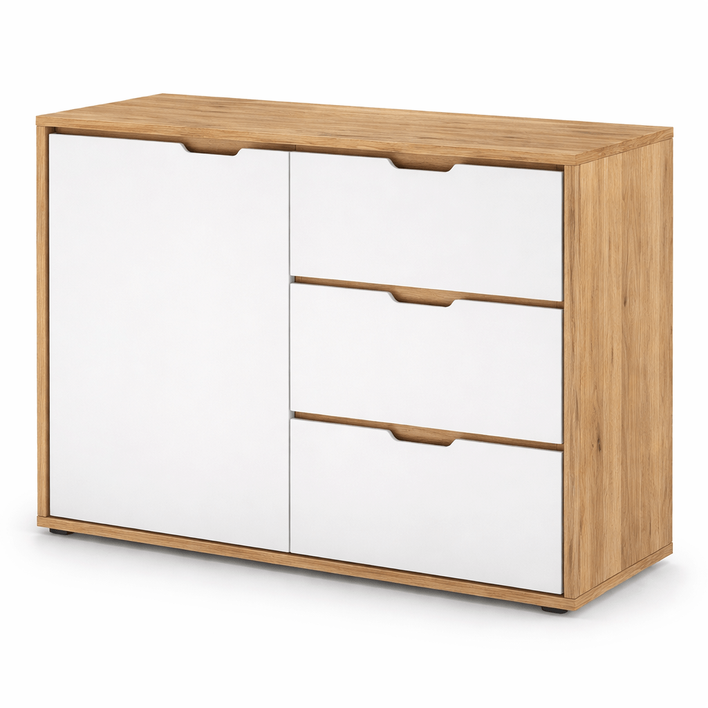 Forestales Alabama Commode II van 100% massief geolied eikenhout.