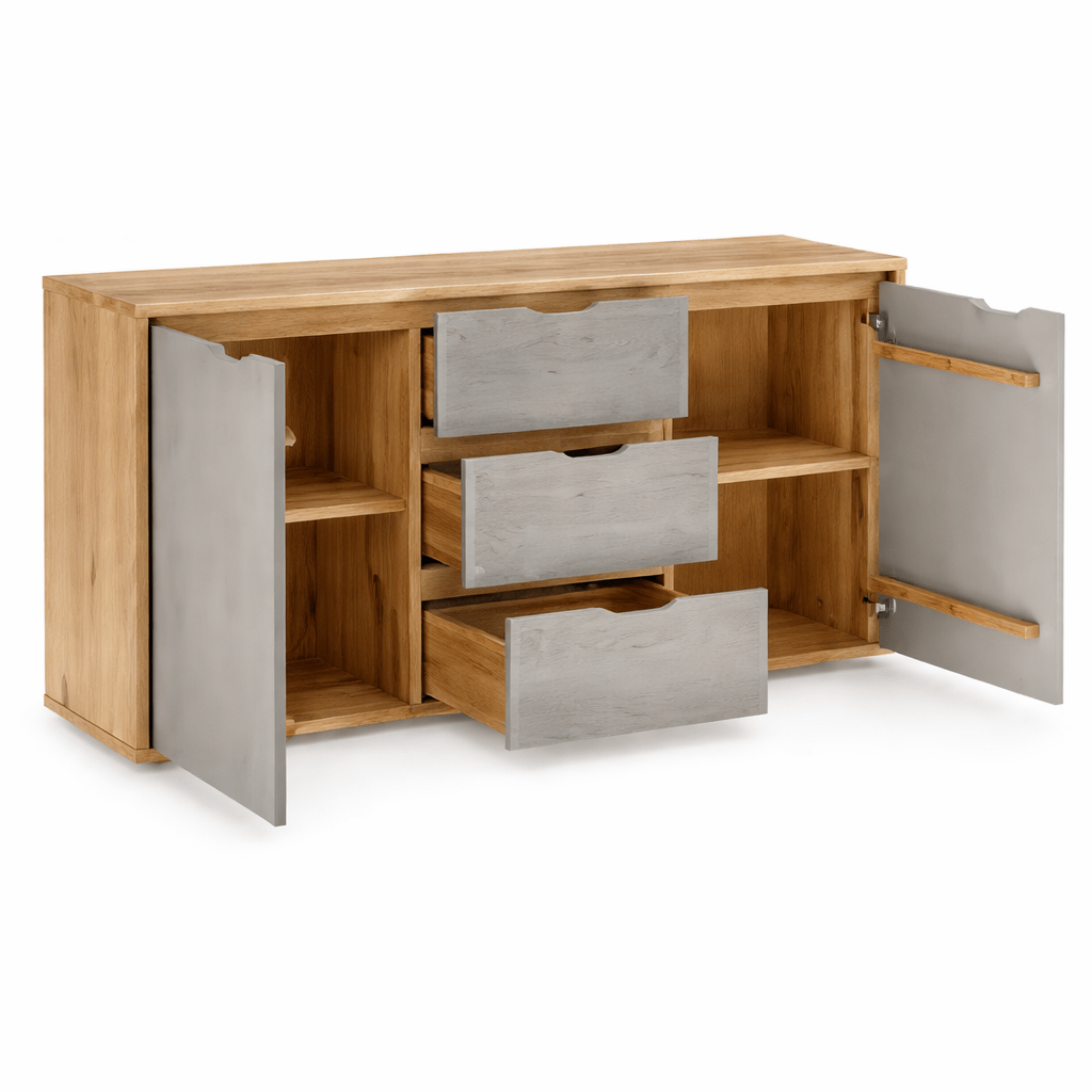 Grote Forestales Alabama Commode III van 100% massief geolied eiken.