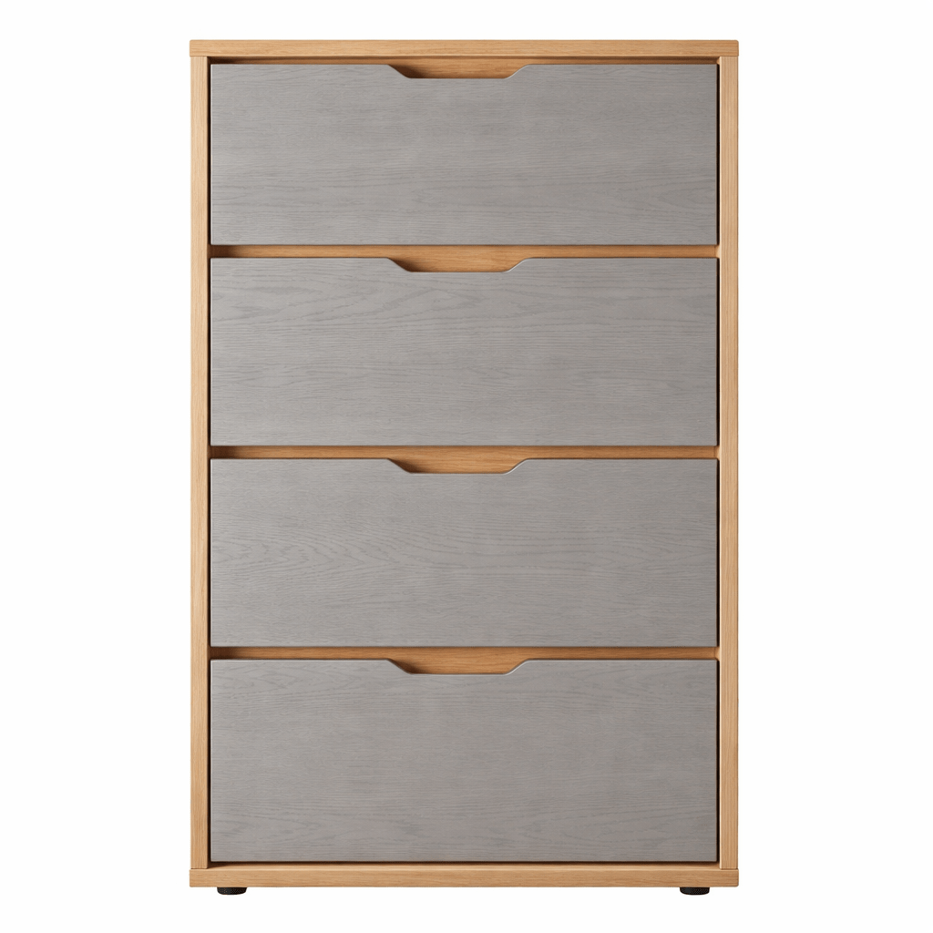 Forestales Alabama Commode I van massief Europees eikenhout met 4 laden.