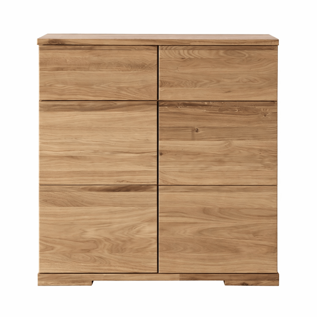 Brede Forestales Atlanta Commode IV van massief wild eikenhout.