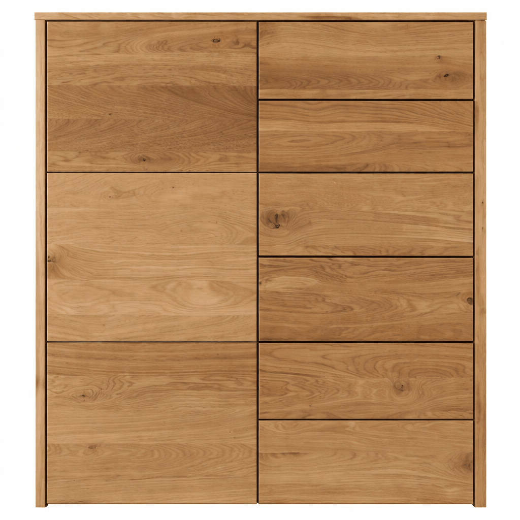 Hoge Forestales Bakersfield Commode VI van massief wild eikenhout.