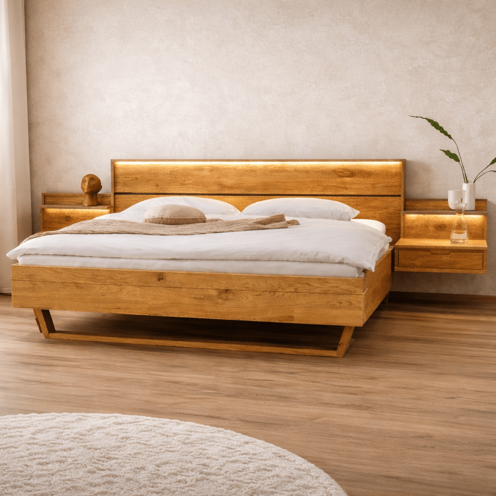 Forestales Alabama II Massief Wild Eiken Houten Ledikant