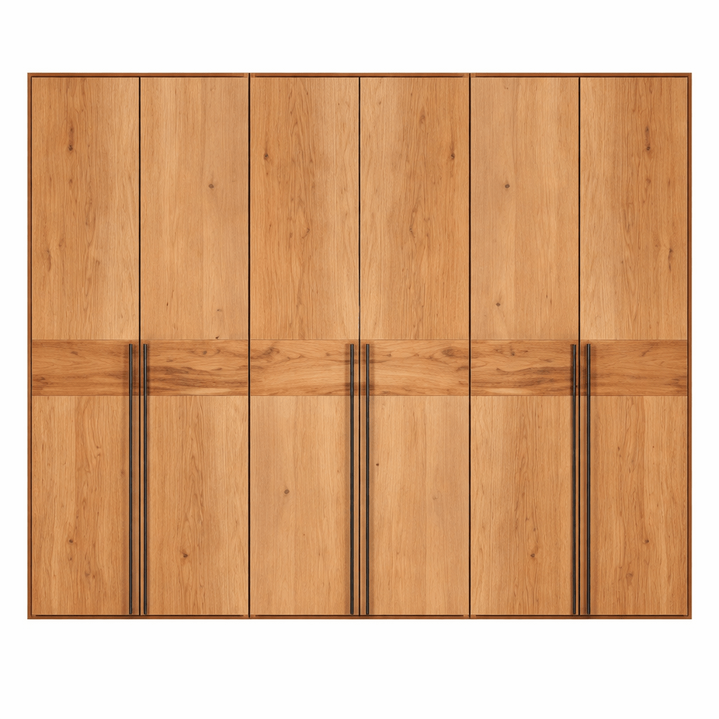 Grote Forestales Boston kledingkast van volledig massief wild eiken.