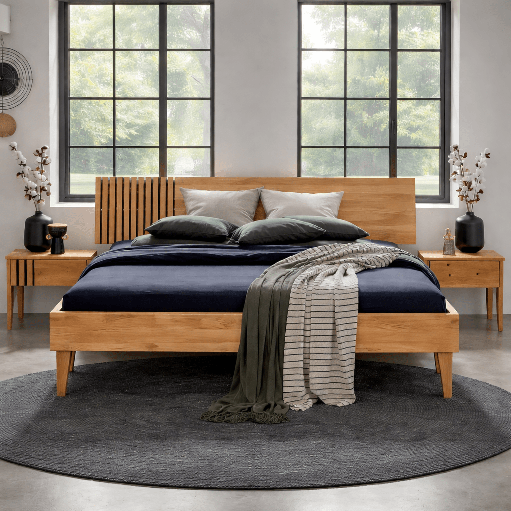 Forestales Brooklyn Wild Eiken Massief Houten Bed