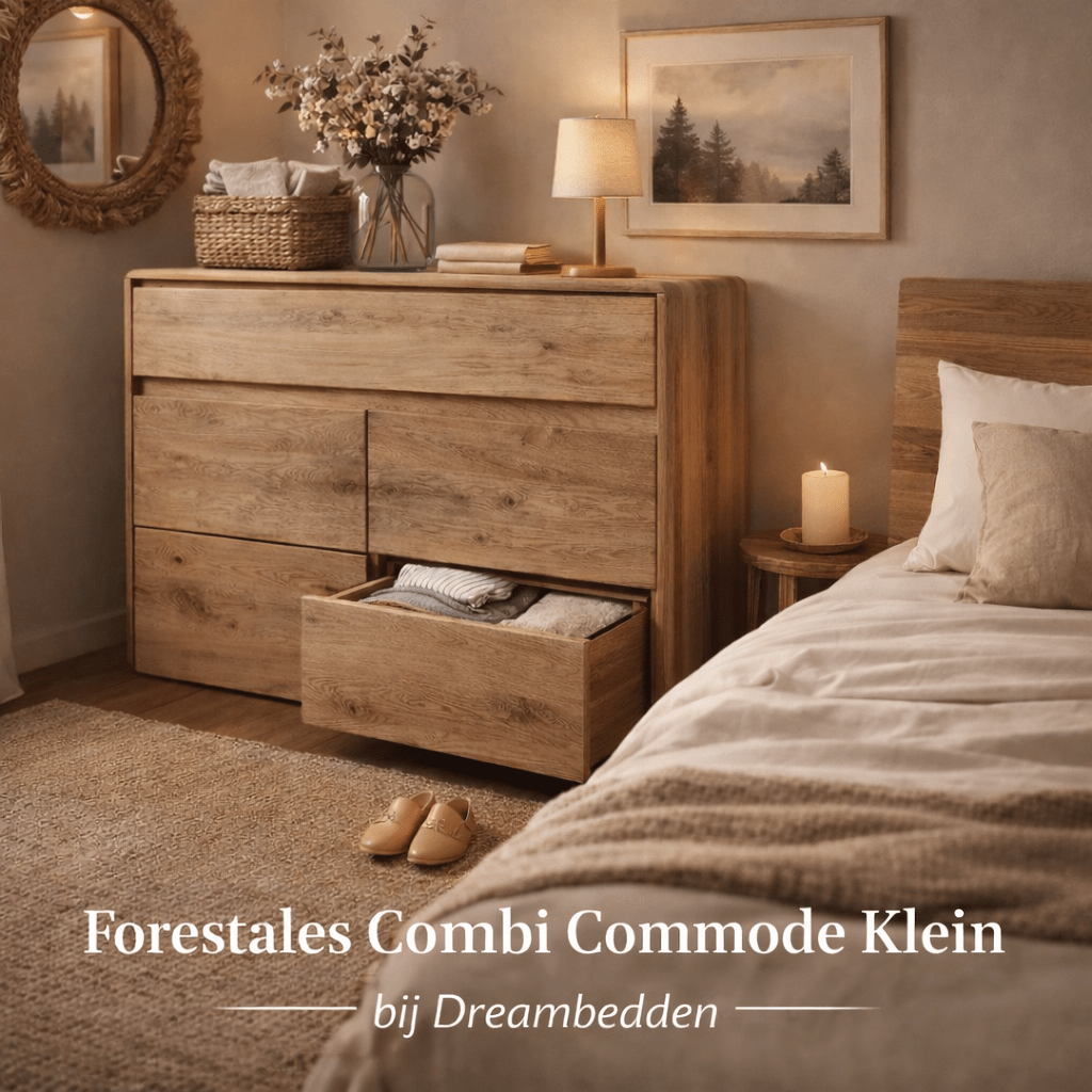 Forestales Camano Combi Commode Klein van massief wild eikenhout.