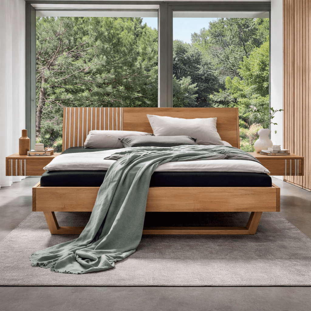 Forestales Manhattan Wild Eiken Massief Houten Zweefbed