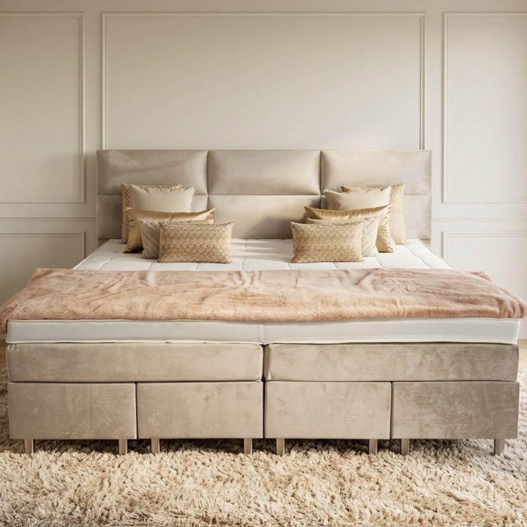van Schaik Familie Boxspring Kingsize XXL Beige
