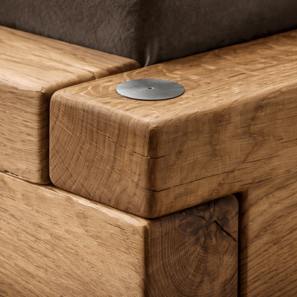Van Schaik Felix Massief Wild Eiken Balkenbed - Afbeelding 6