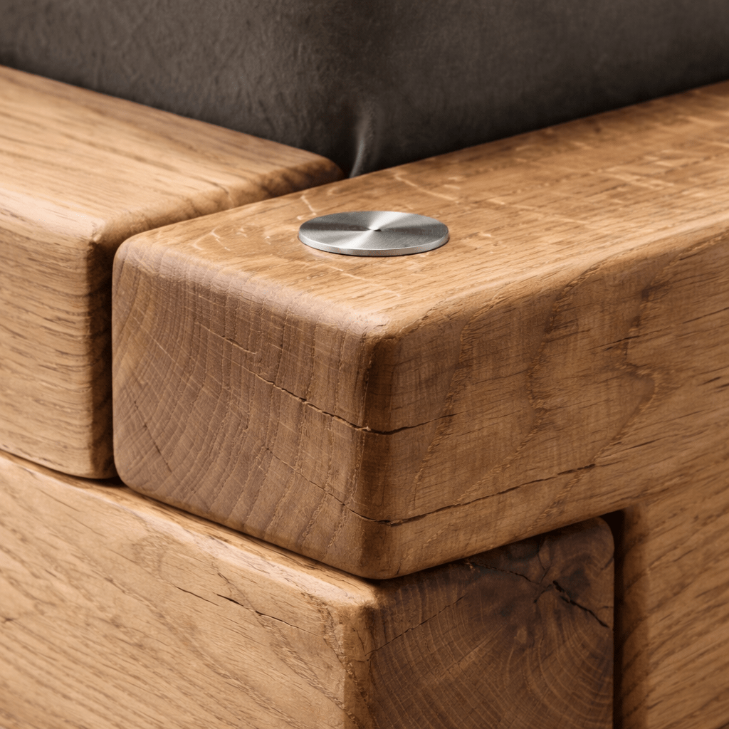 Van Schaik Felix Massief Wild Eiken Balkenbed - Afbeelding 5