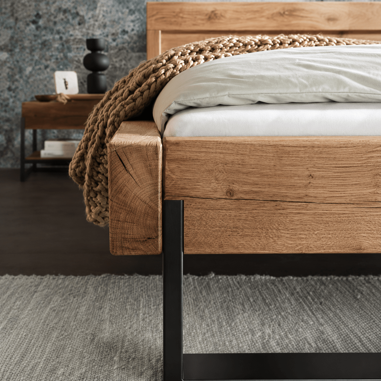 Van Schaik Aro Eiken Balkenbed - Afbeelding 5