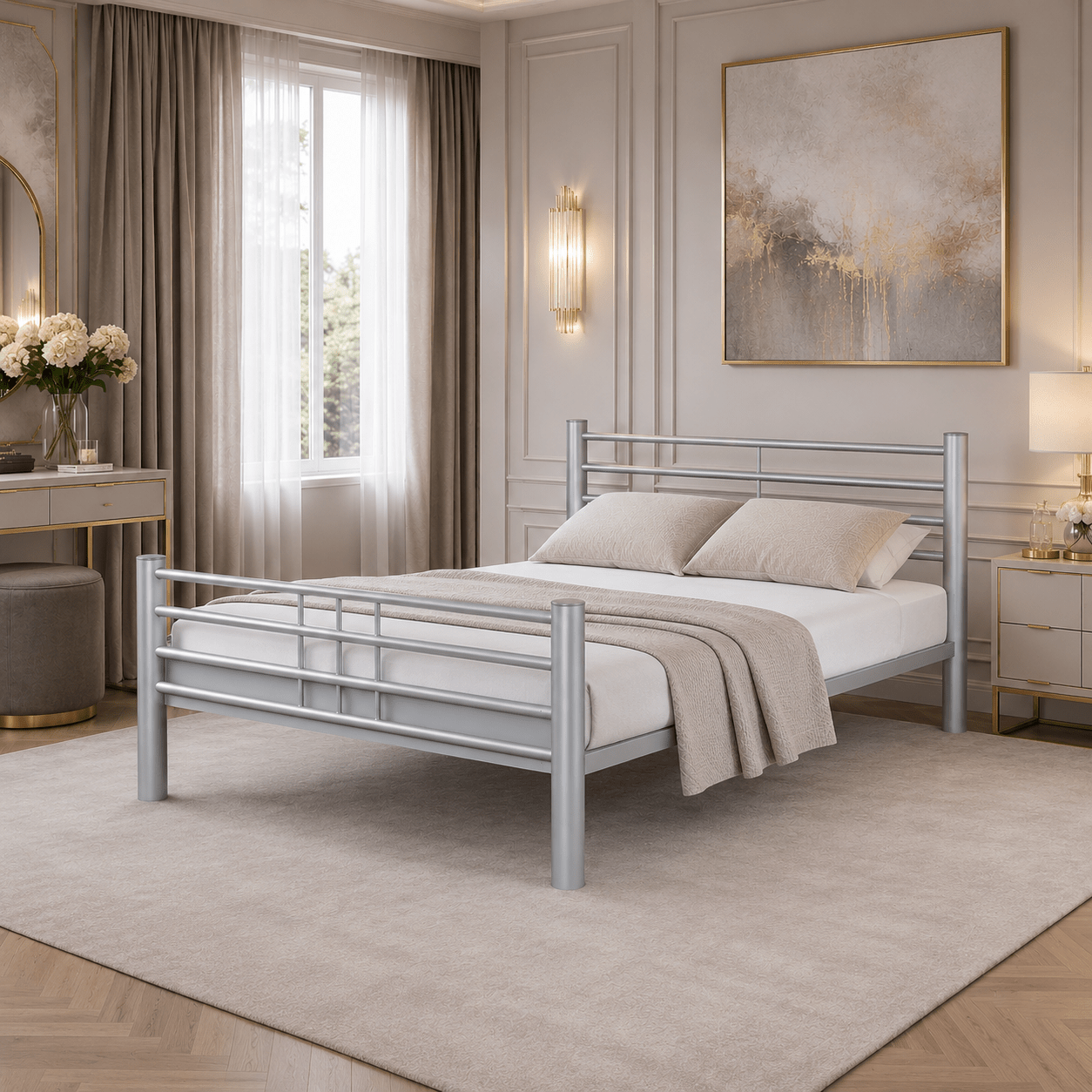 Van Schaik Como Metalen Bed