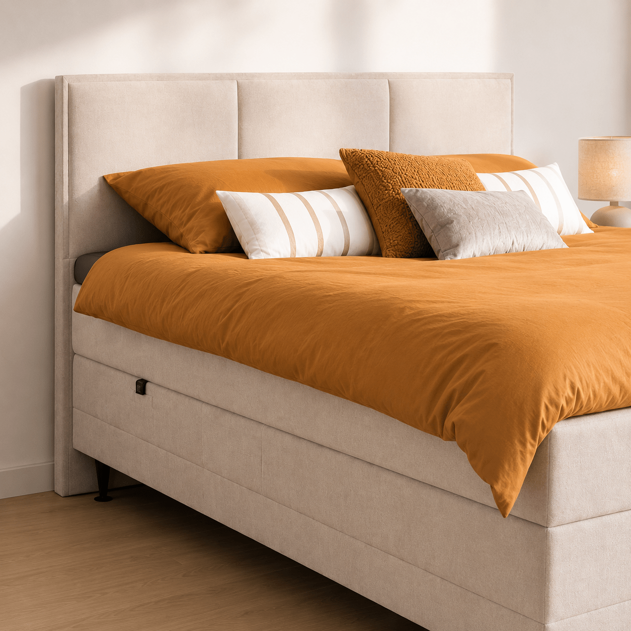 Elektrisch verstelbare boxspring met pocketvering