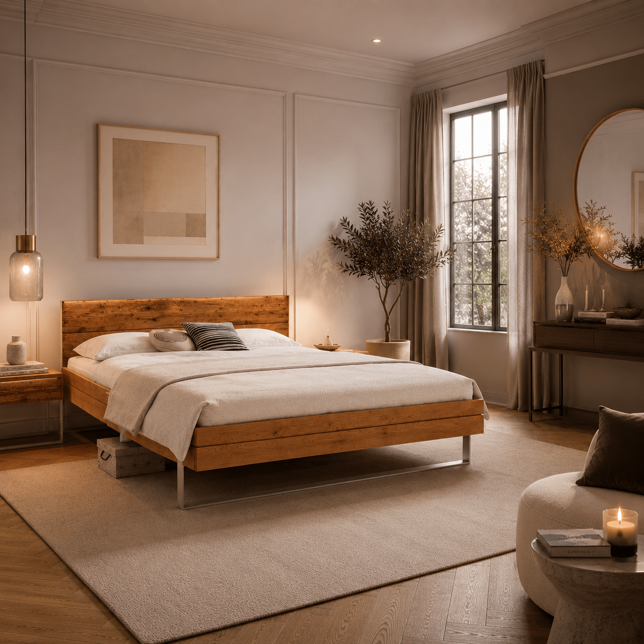 Forestales Boston Wit Houten Bed - Afbeelding 3