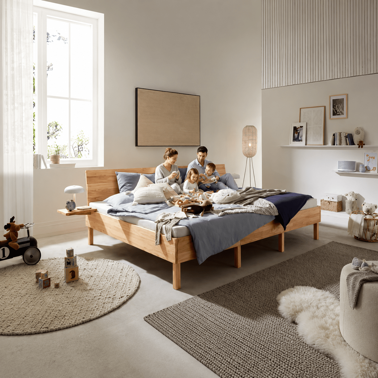 Van Schaik Family Massief Houten Familiebed 270cm Breed