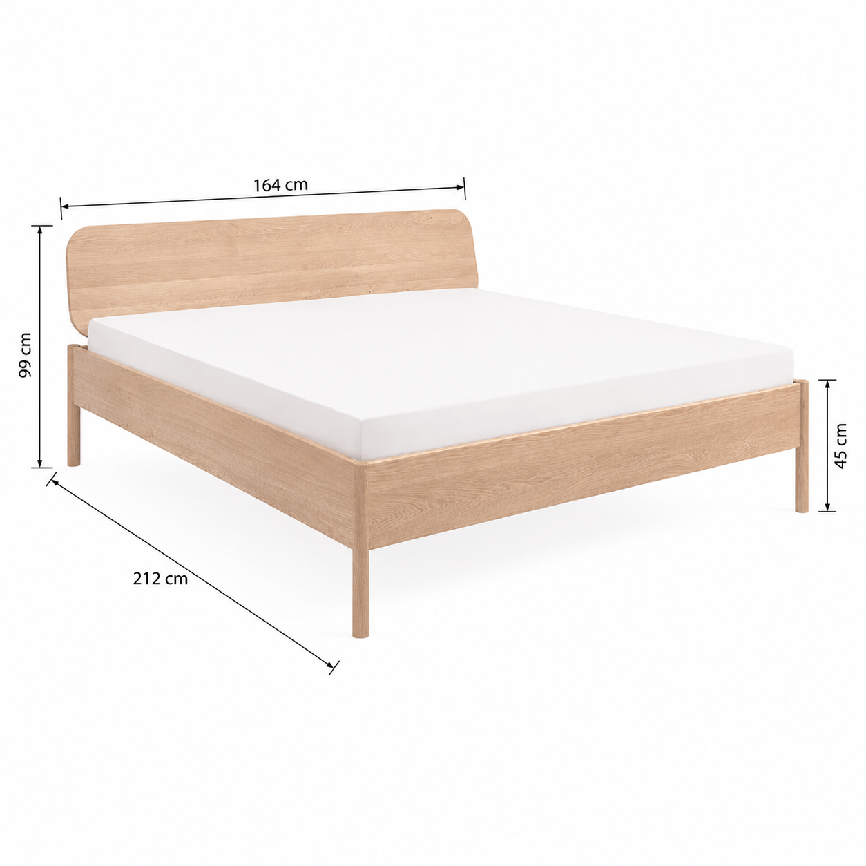 Van Schaik Ferano Massief Houten Bed - Afbeelding 2