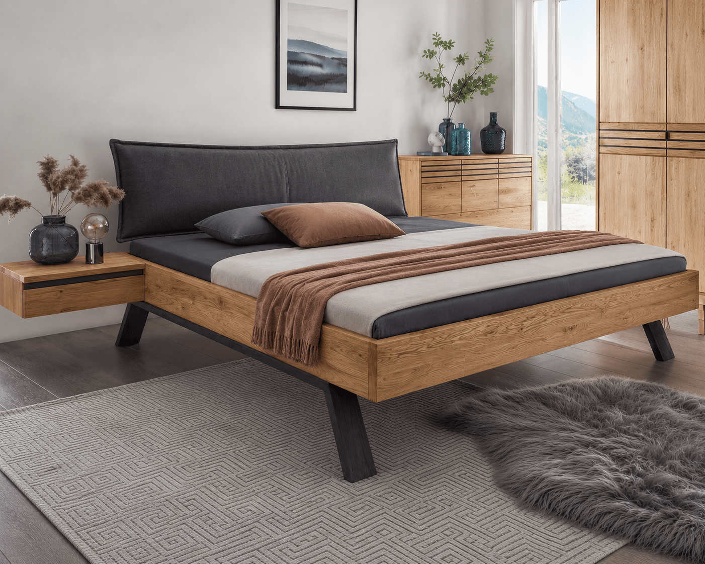 Forestales Intenso Massief Houten Bed