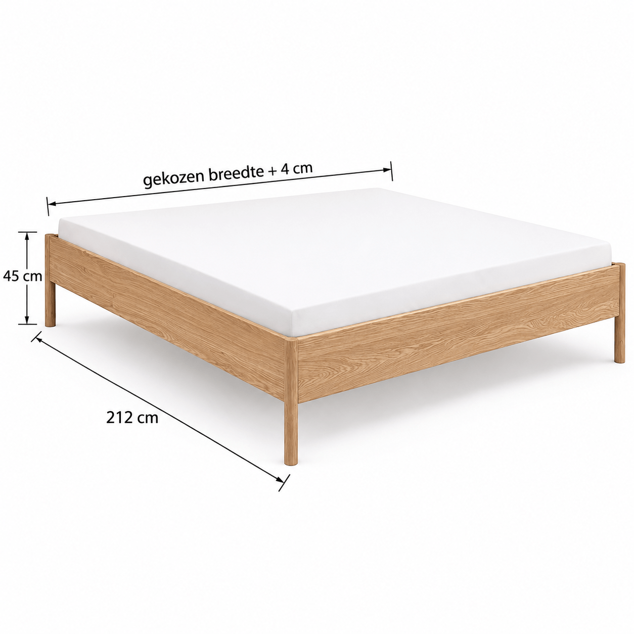 Van Schaik Lucaro Massief Houten Bed - Afbeelding 2