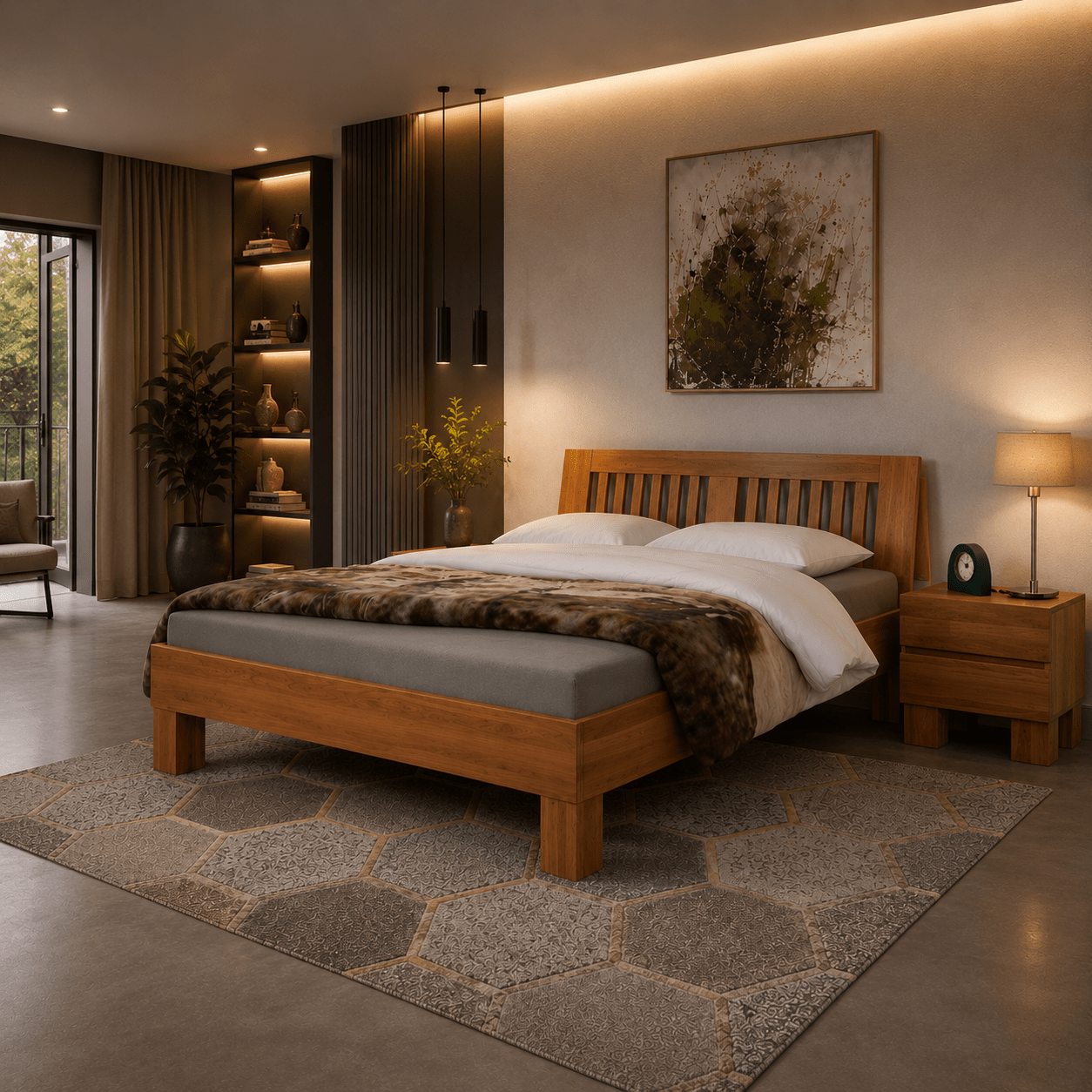 Van Schaik Marcello Massief Houten Bed