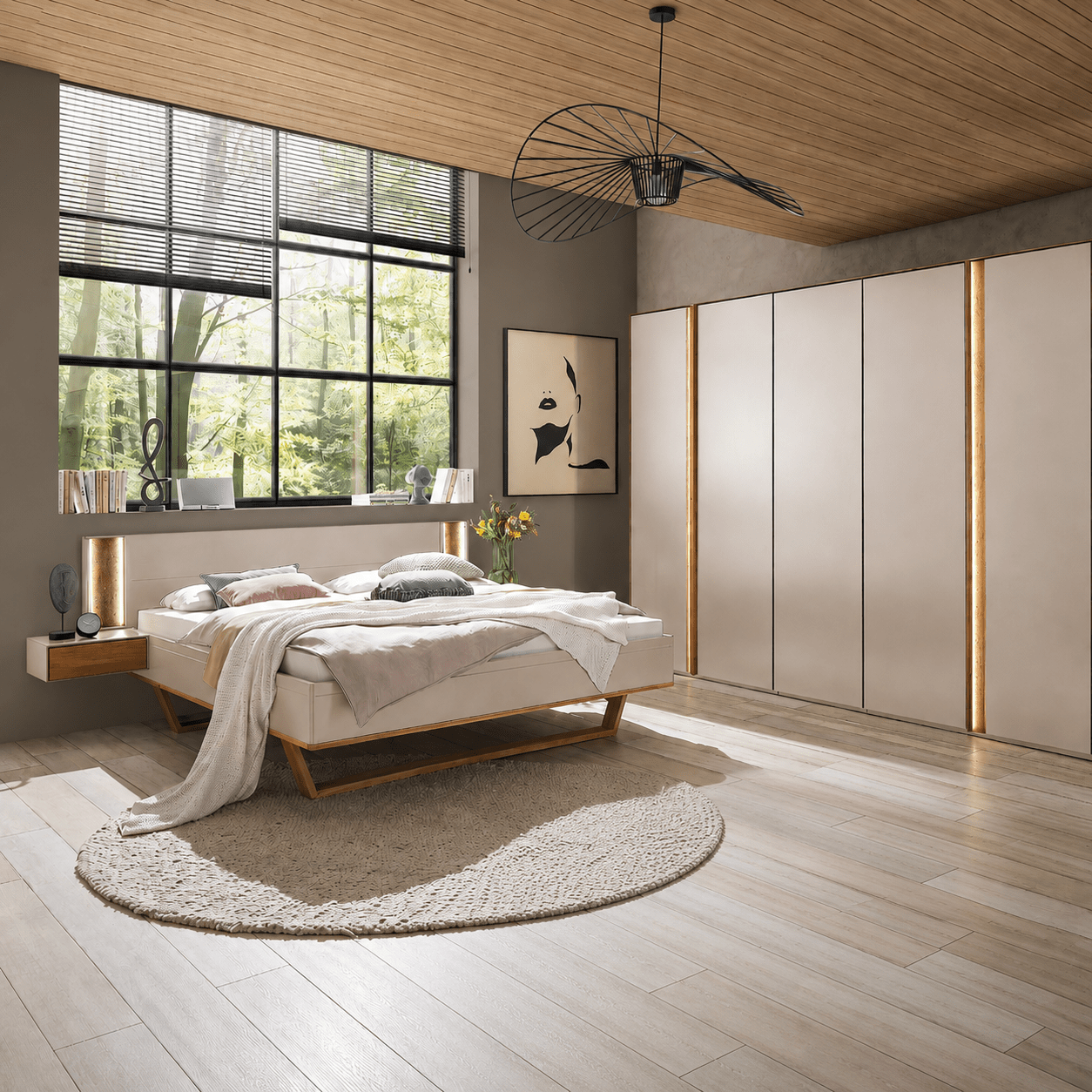 Forestales Miami Sandstorm Houten Bed