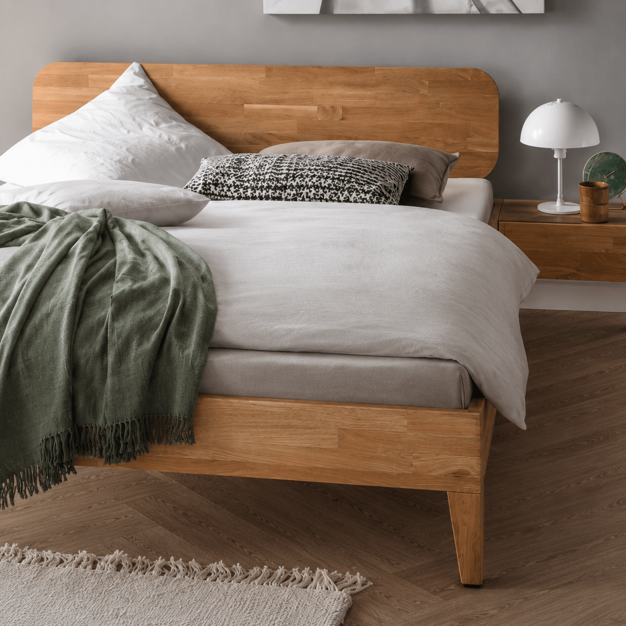 Van Schaik Nordic Oak Massief Houten Bed - Afbeelding 3