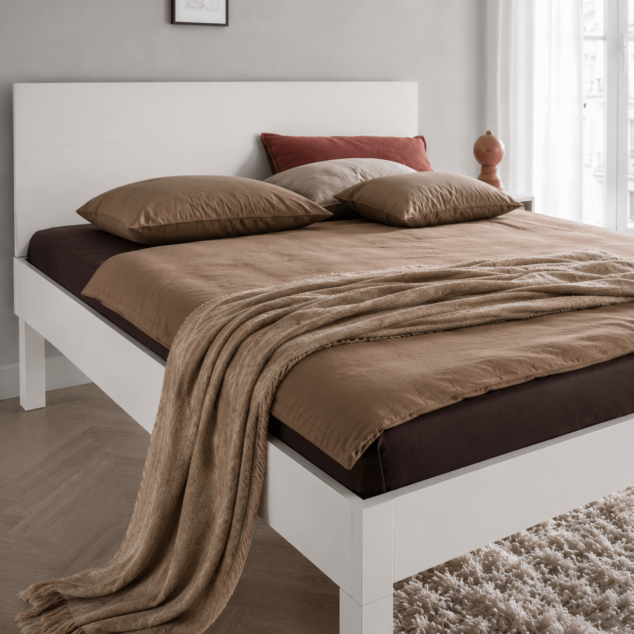 Van Schaik Nordic Wit Houten Bed - Afbeelding 3