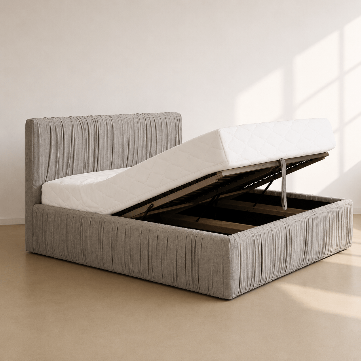ARCTIC LIVING® Nunavut Gestoffeerd Opbergbed - Afbeelding 5