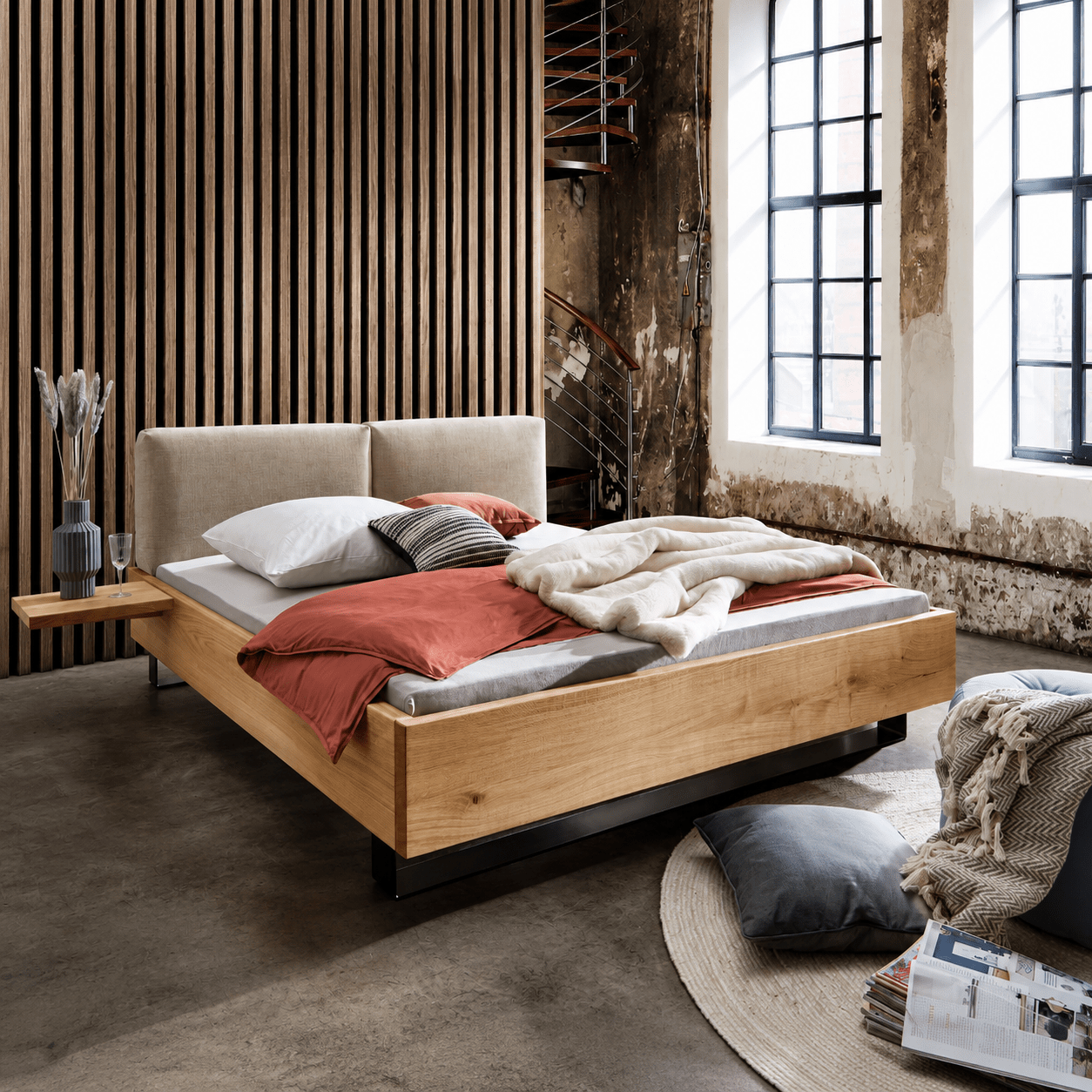 Forestales Queens Massief Houten Bed