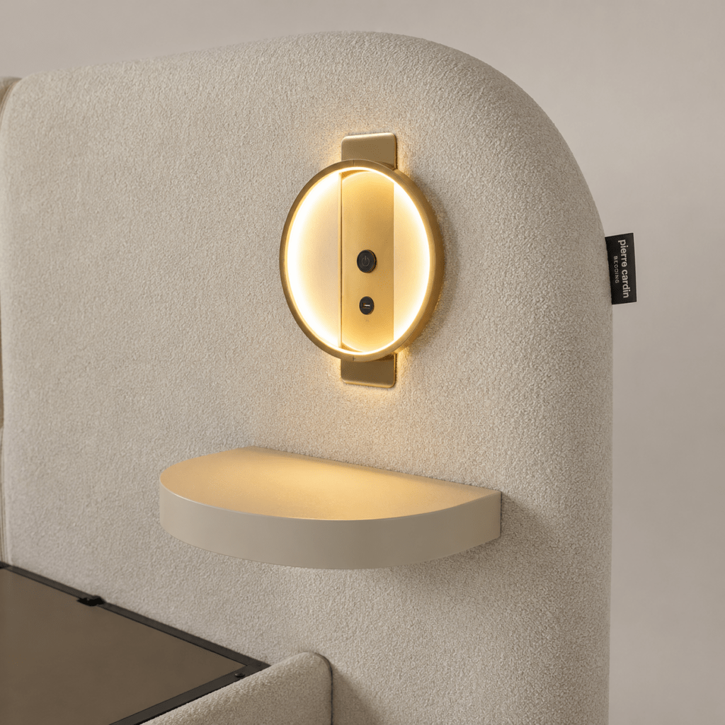 Geopende opbergruimte van het Pierre Cardin OVIEDO opbergbed