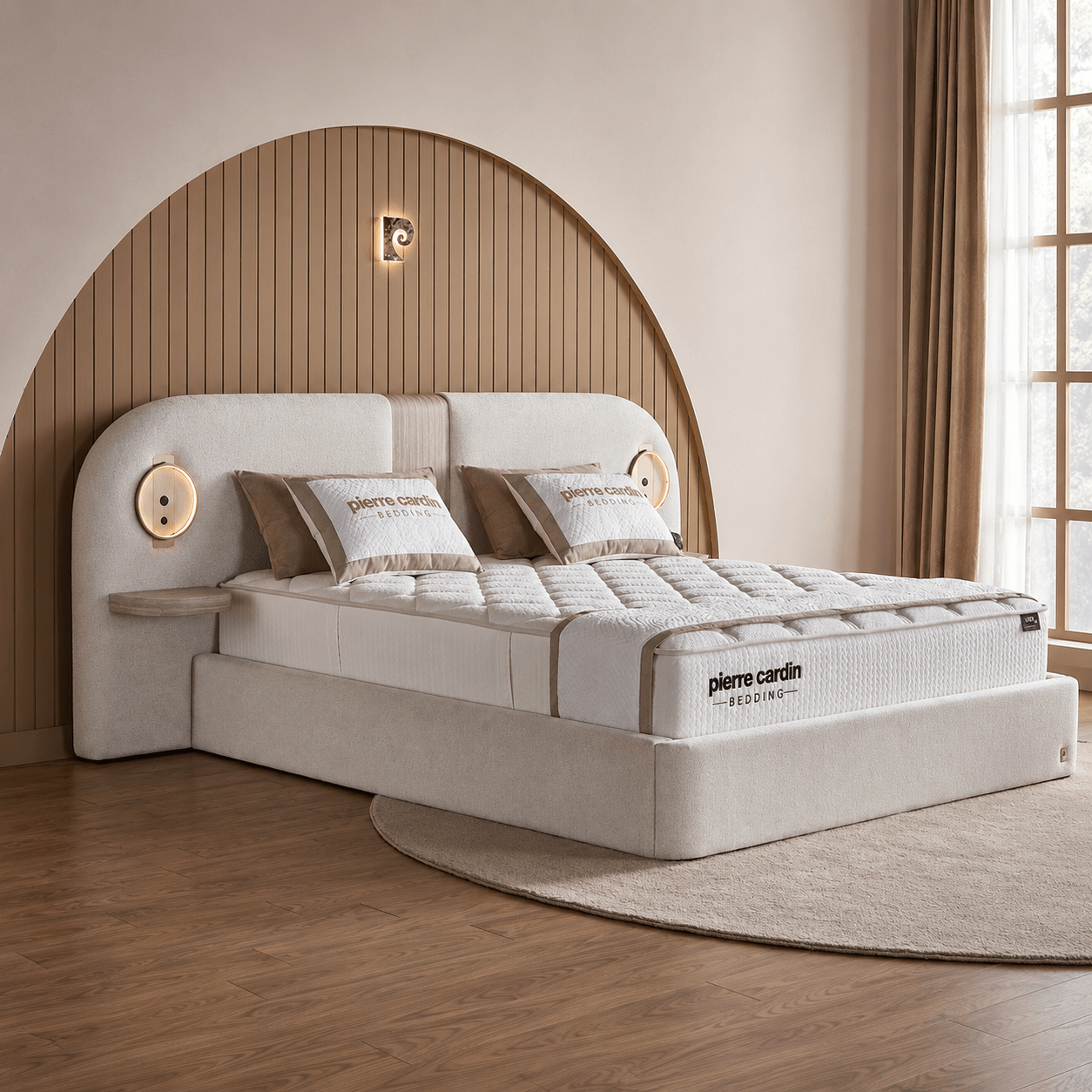 Pierre Cardin opbergboxspring Oviedo inclusief 28 cm matras en koudschuim topper