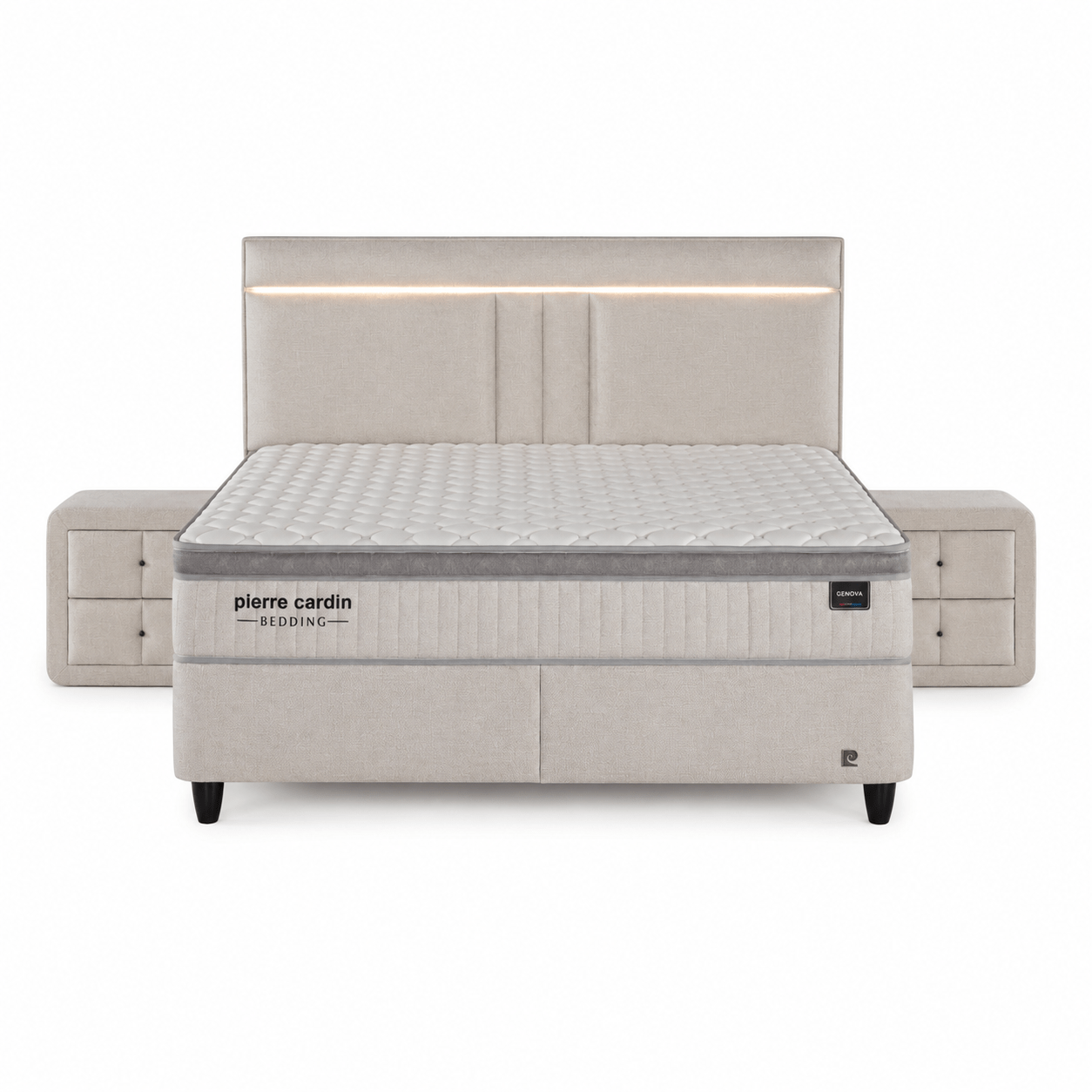 Doorsnede van het 28 cm dikke matras met 7-zone pocketvering en HR-koudschuim