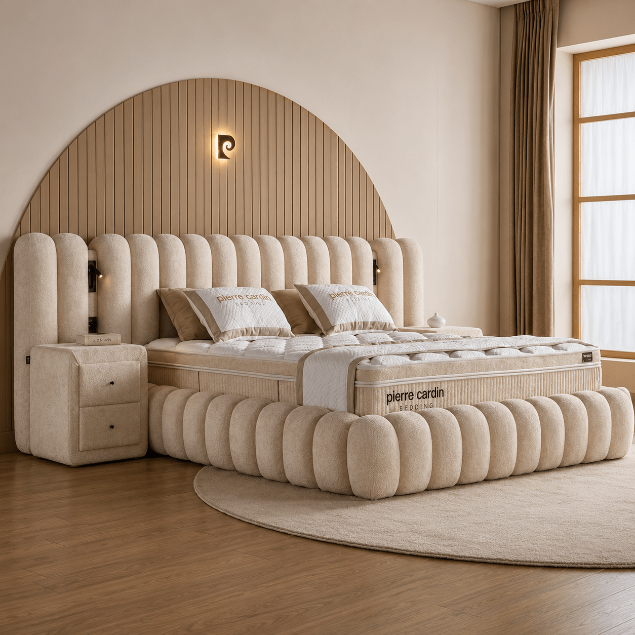 Pierre Cardin opbergboxspring Modena Prime inclusief 28 cm matras en koudschuim topper
