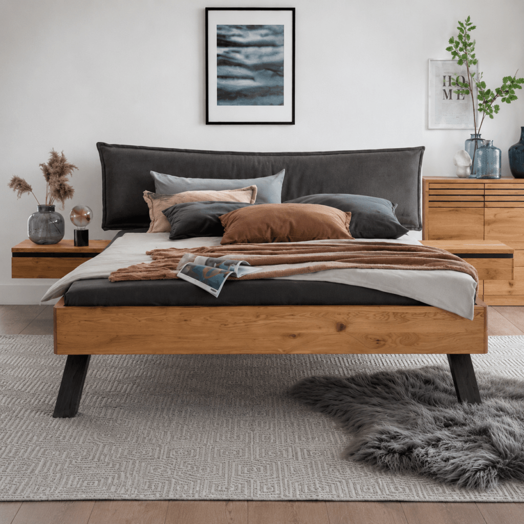 Detail van het 100 procent massief wild eikenhout met natuurlijke olielaag