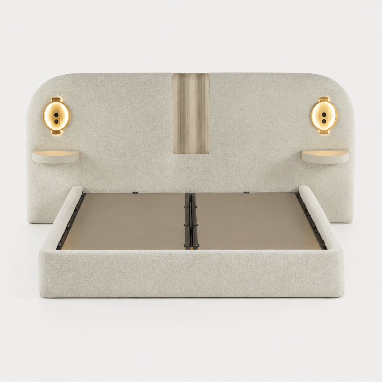 Hoofdbord van 106 cm op het Pierre Cardin OVIEDO opbergbed