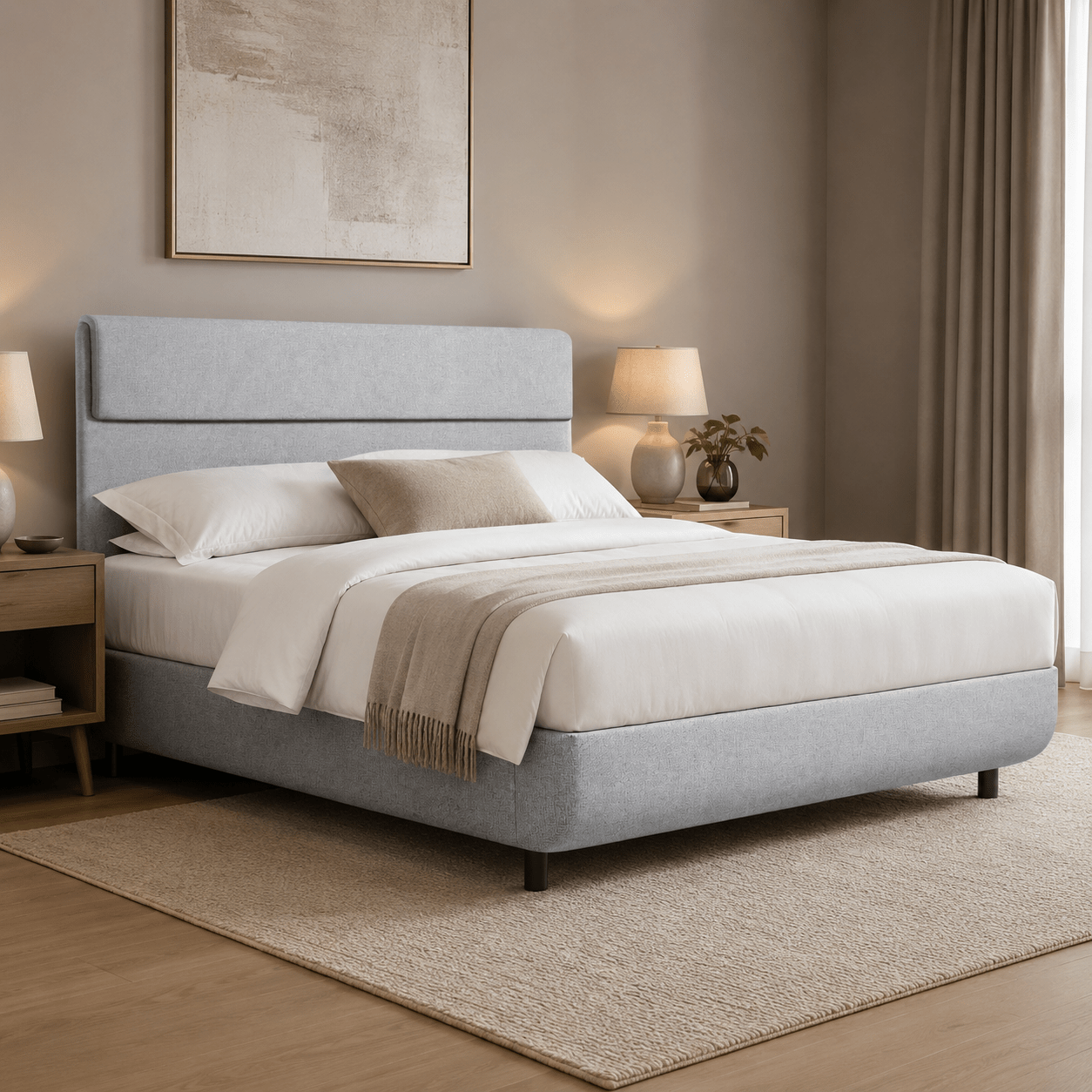 Perfecte pasvorm tempur matras op arc bedbodem
