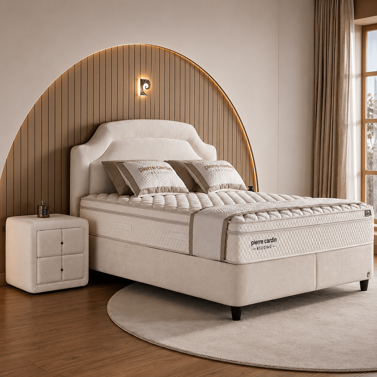 Pierre Cardin Opbergbed Latina sfeerbeeld in moderne slaapkamer