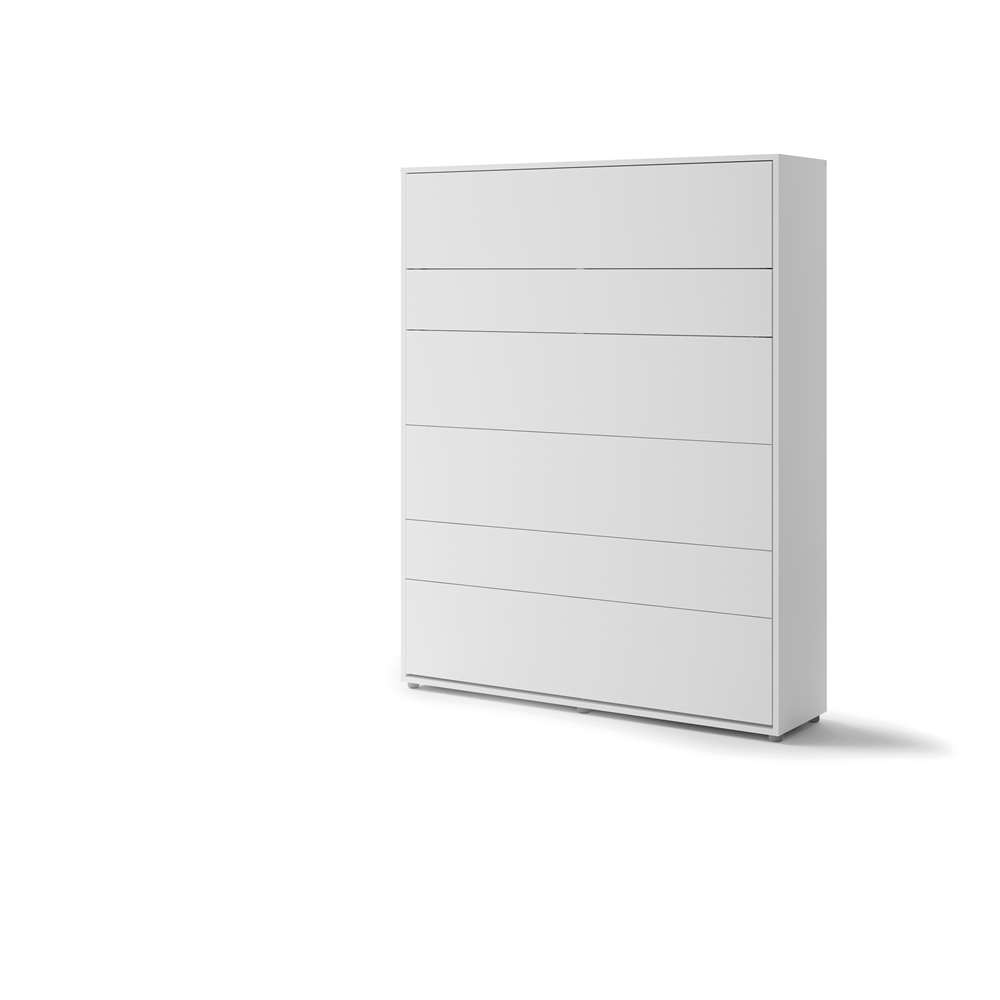 Lenart Bed Concept verticaal opklapbed 160x200 wit ingeklapt