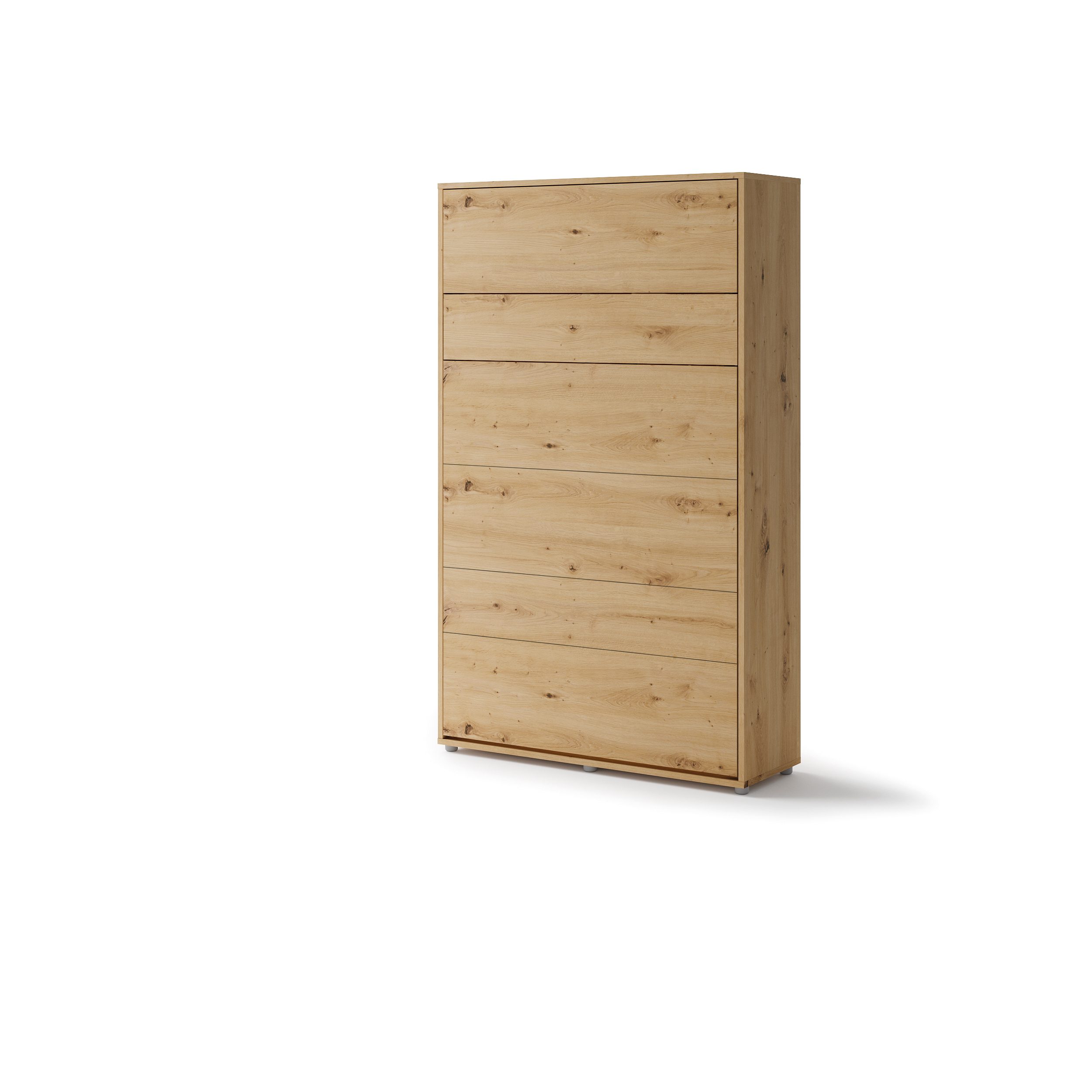 Lenart Bed Concept verticaal opklapbed 120x200 eikenkleur ingeklapt